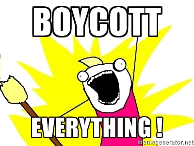 Image result for boycott everything